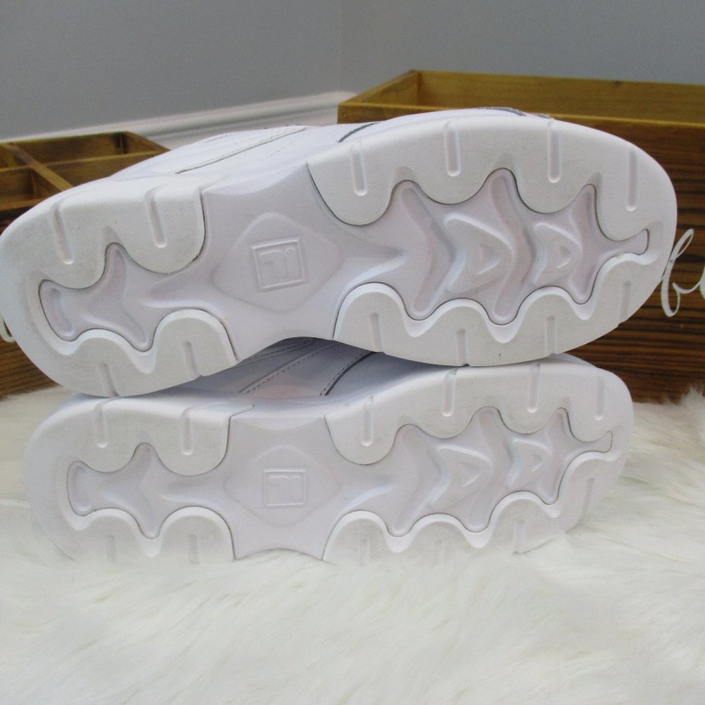 🆕 FILA Disarray chunky white sneaker women's 9 - Picture 5 of 9